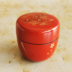 NATSUME MATCHA CADDY RED 40g