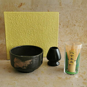 MATCHA SET BLACK & GOLD