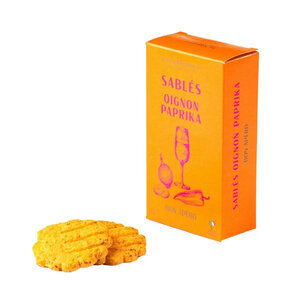 Savory Shortbread Cookies with Onion and Paprika - 40g