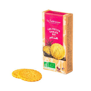 Organic and vegan vanilla shortbread cookies - 37g