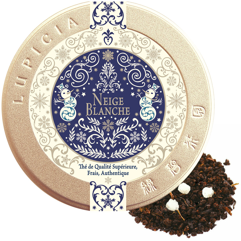 Th&eacute;s de No&euml;l. Neige blanche