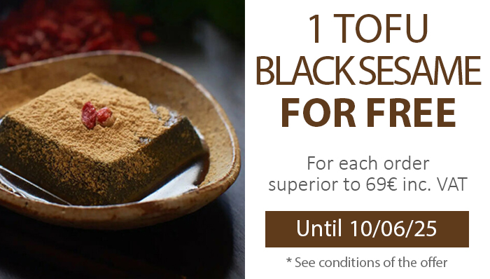 1 Black sesame tofu for free